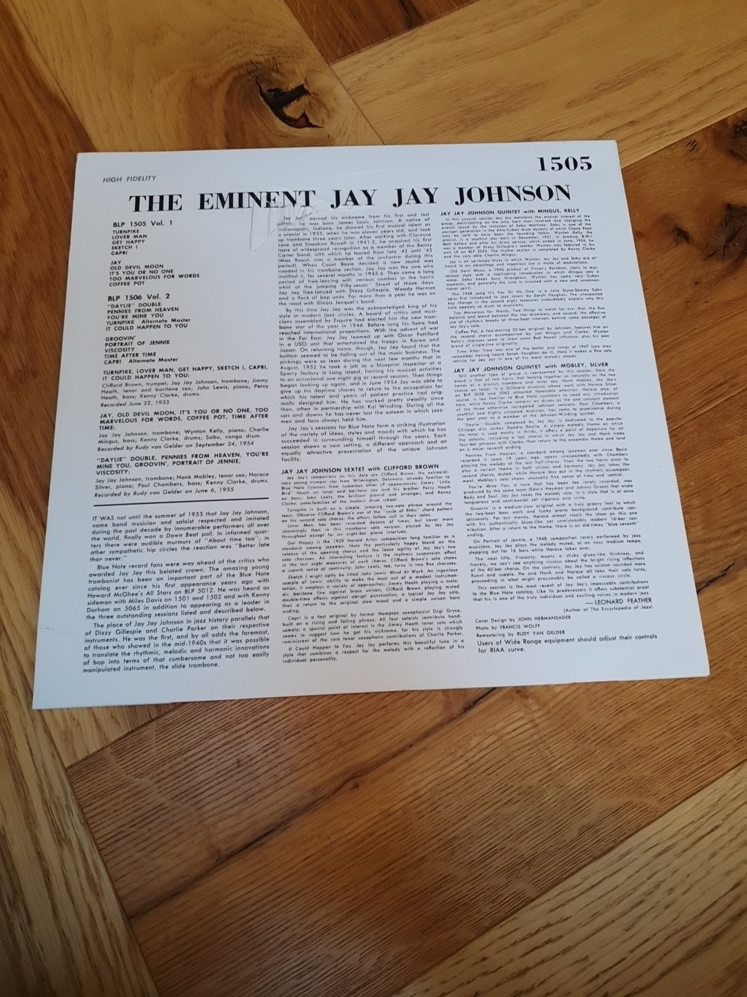 Jay Jay Johnson - The Eminent Jay Jay Johnson Volume 1 [VINYL] LP