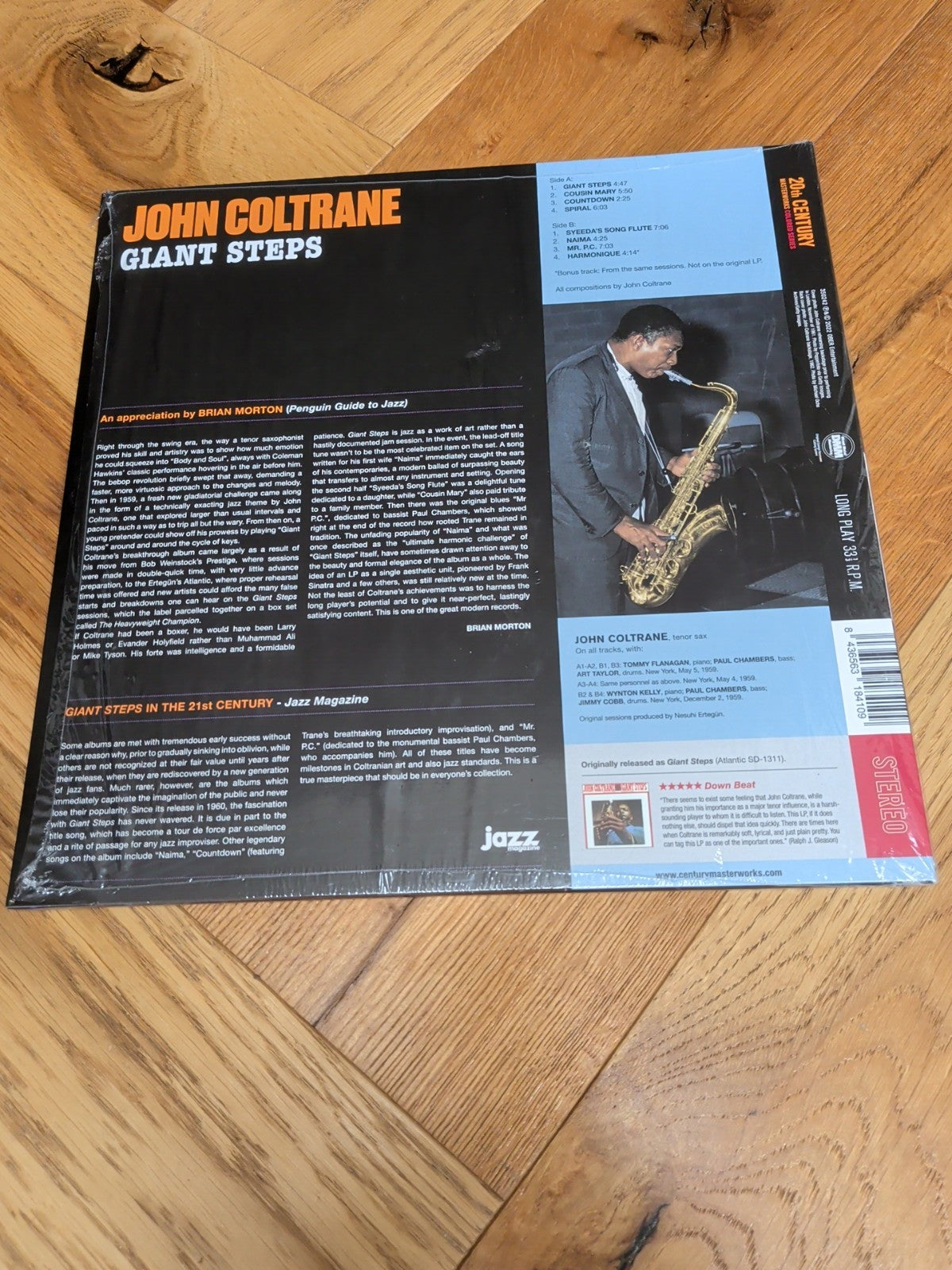 Giant Steps by John Coltrane Record Vinyl LP Blue Coloured Vinyl