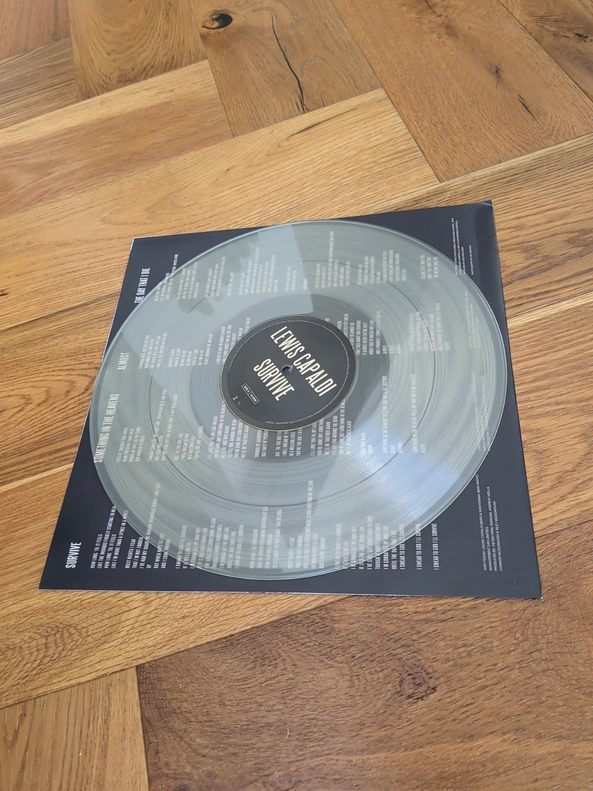 Lewis Capaldi Survive EP 12" vinyl Europe Vertigo Berlin 2025 limited clear