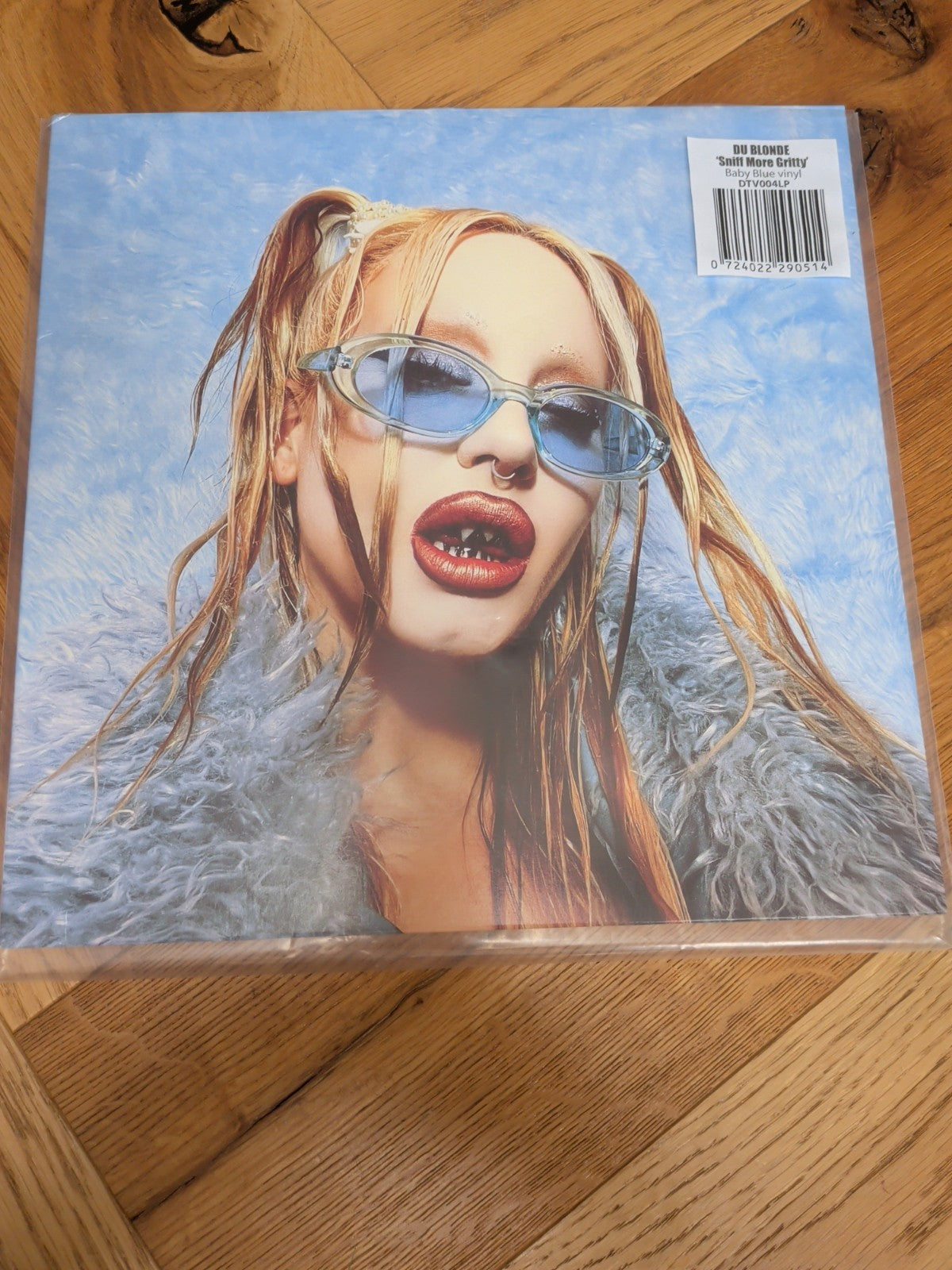 Du Blonde SNIFF MORE GRITTY LP Album Coloured Baby Blue Vinyl