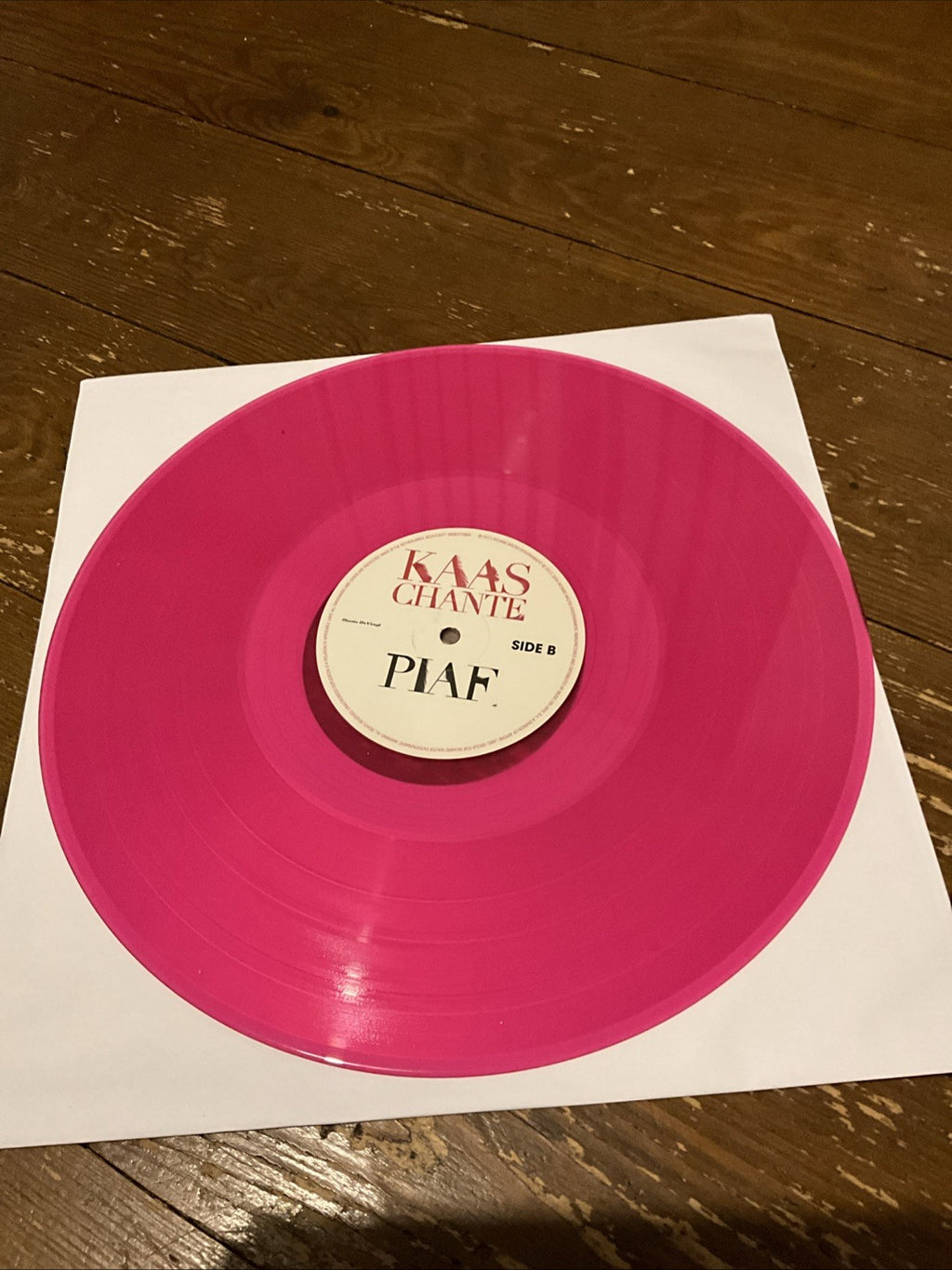 KAAS, Patricia - Kaas Chante Piaf (reissue) - TRANSLUCENT PINK VINYL 2XLP