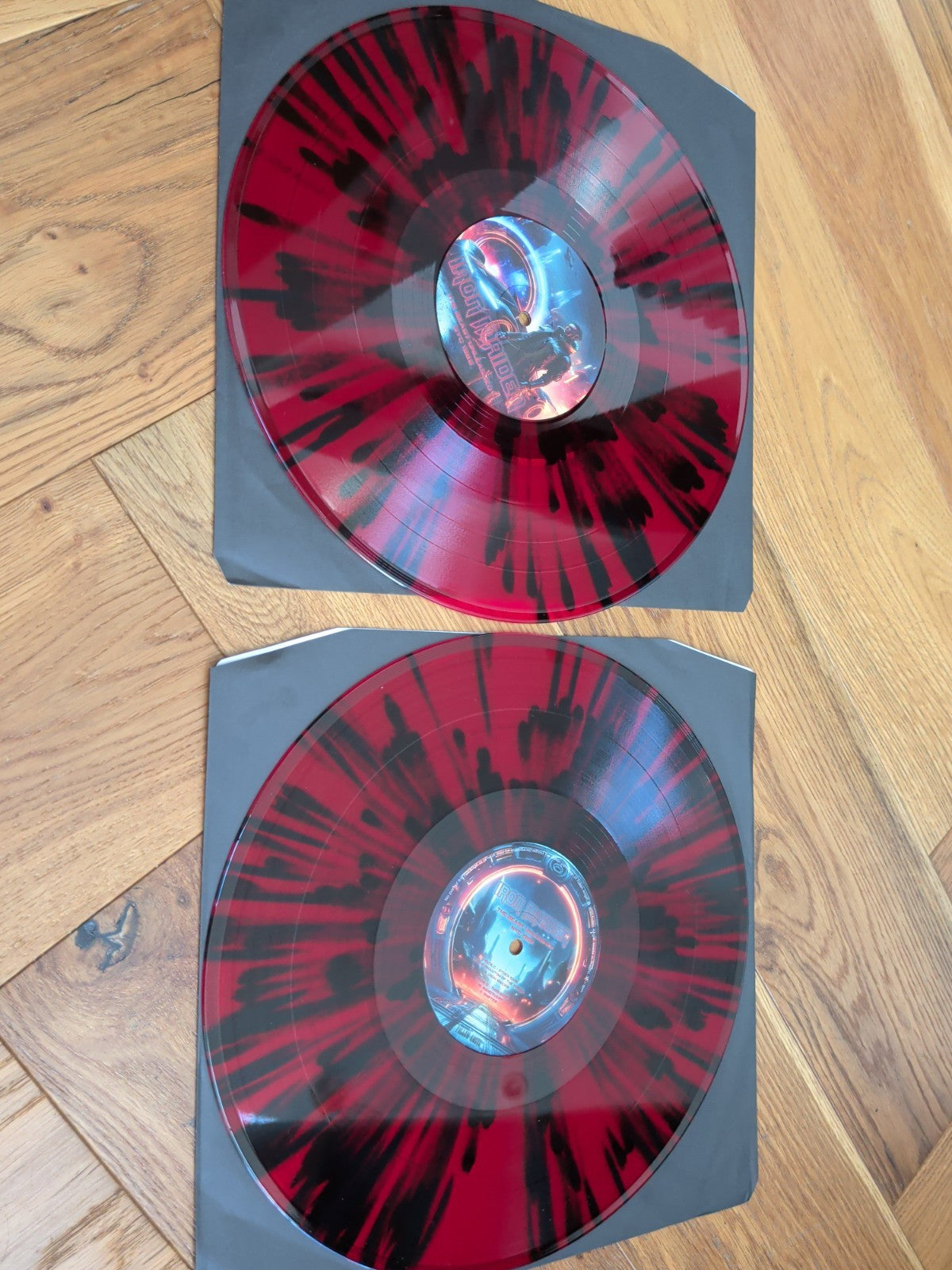 Iron Maiden The Beast Unleashed NYC 1982 Red W/ Black Splatter Vinyl 2Lp