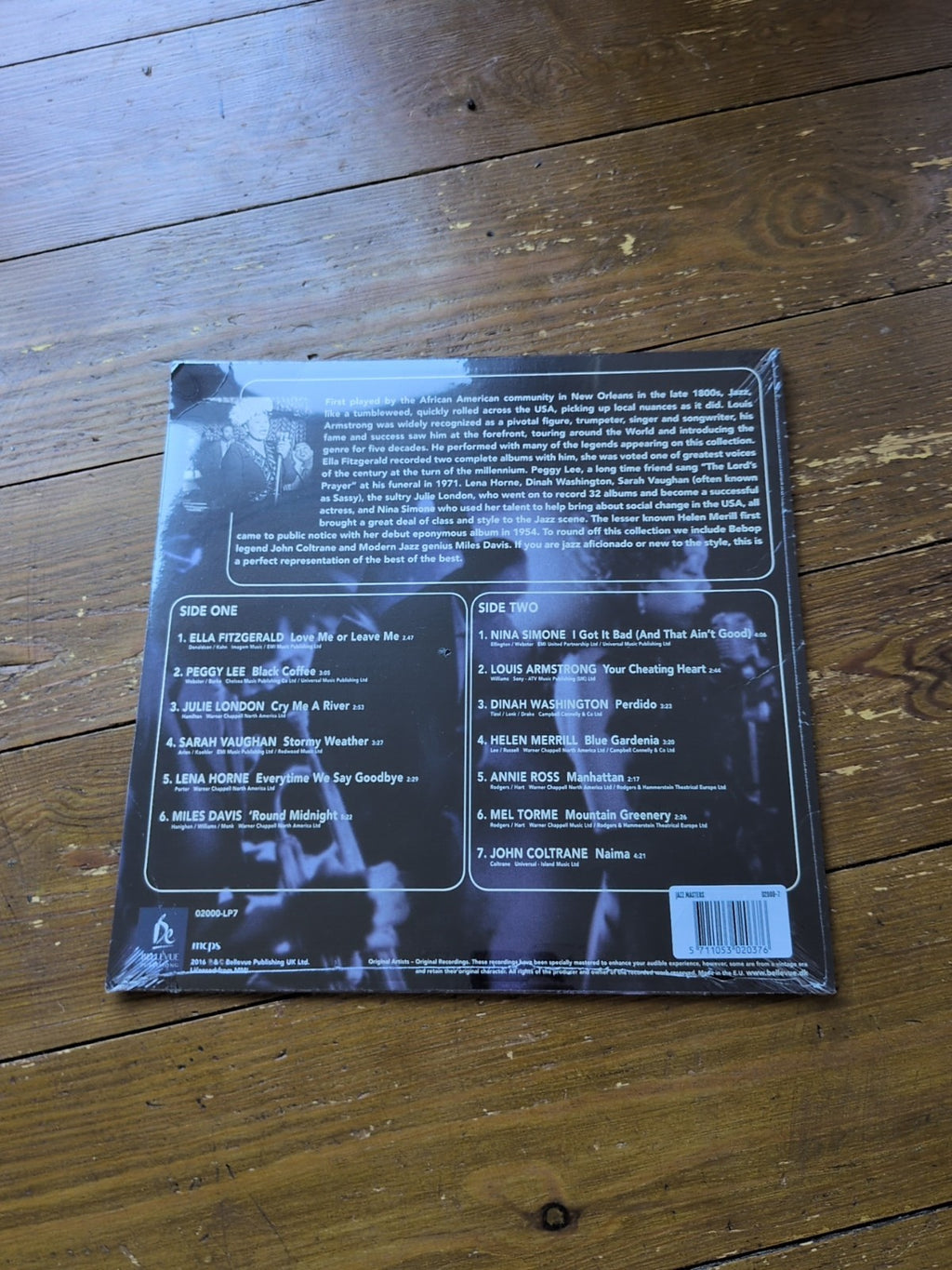 Various Artists Jazz Masters LP vinyl UK Bellevue Publishing 2016 brand new