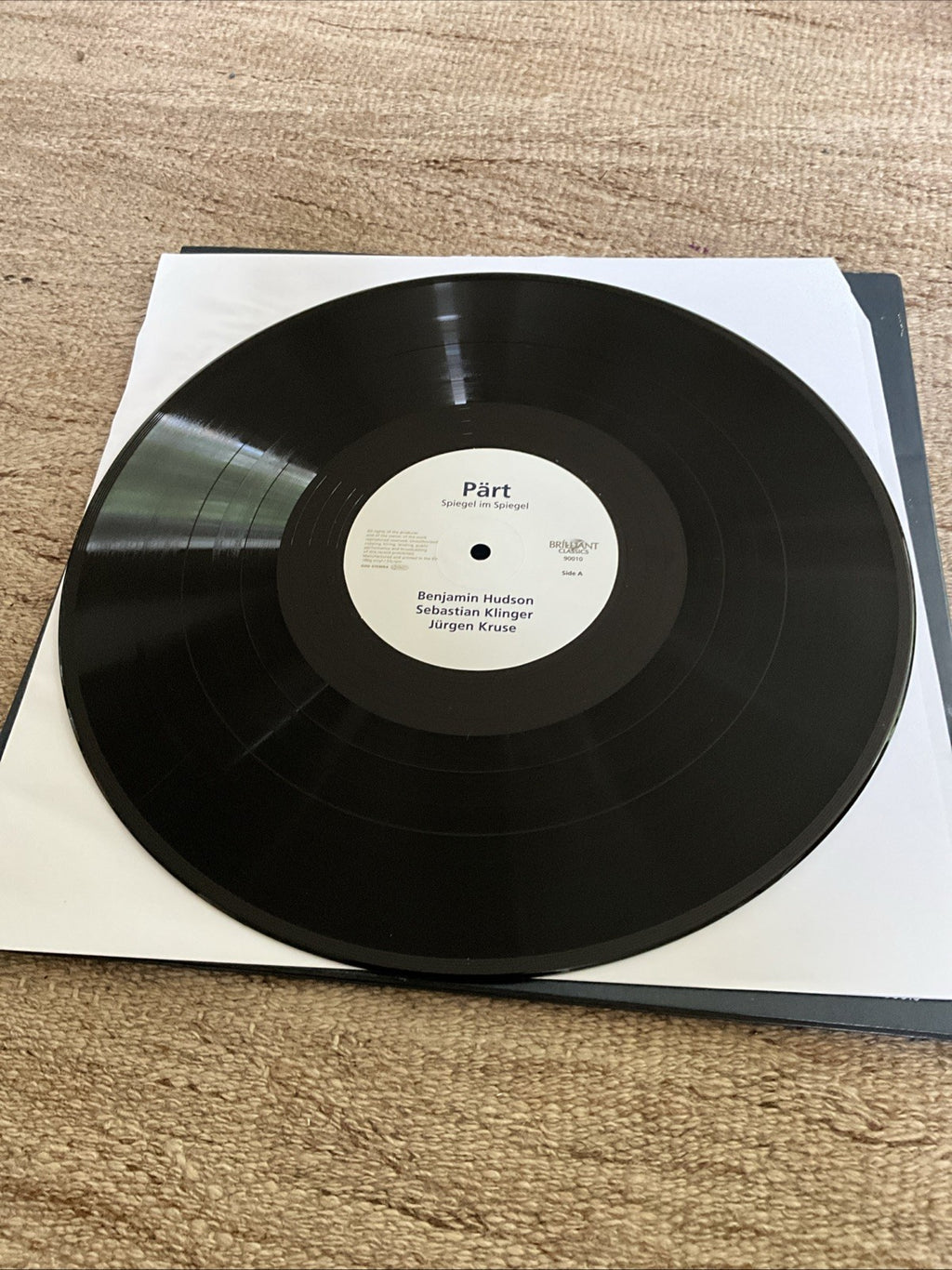 Benjamin Hudson sebastian Klin - Arvo Part Spiegel Im Spiegel VINYL