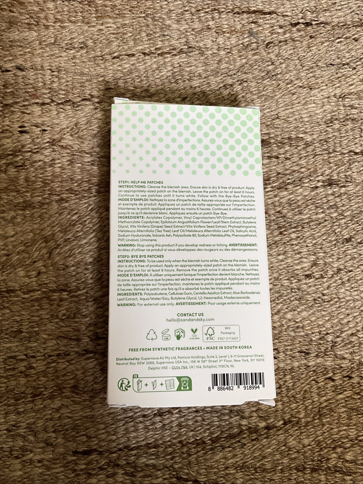 Sand And Sky Oil Control Dual Action Hydrocolloid Pimple Patches