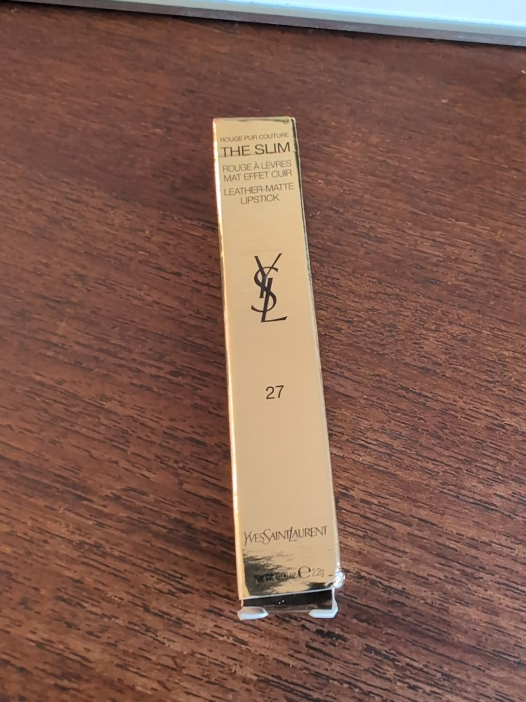YSL Rouge Pur Couture The Slim Leather Matte Lipstick - 27 conflicting crims