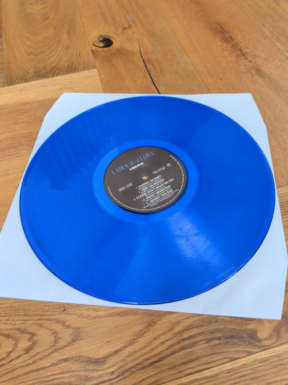 UB40 Labour Of Love Vinyl LP Blue Colour National Album Day 2024