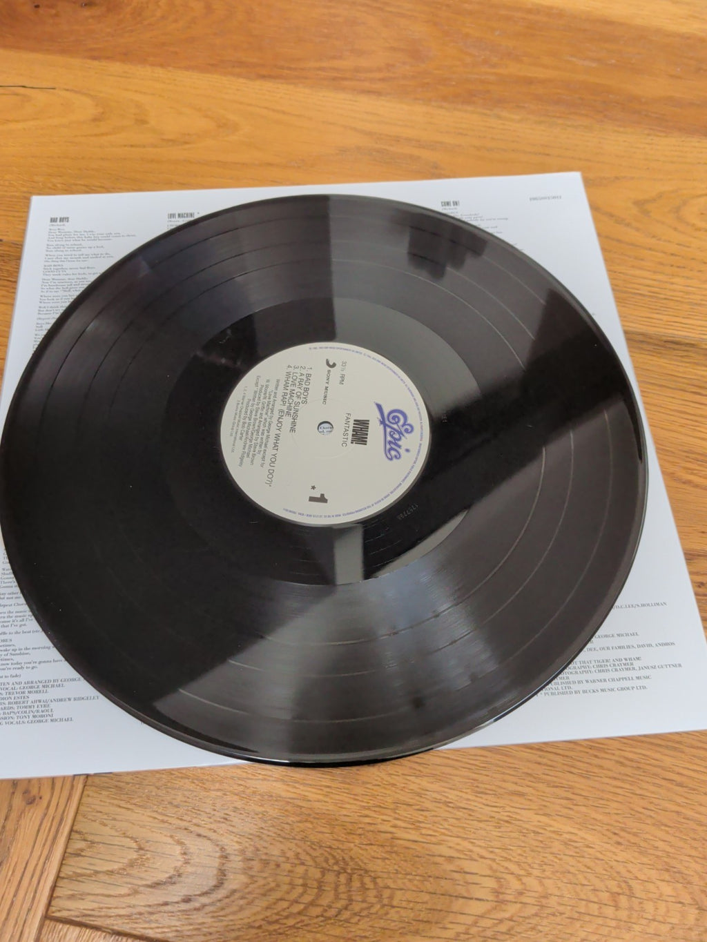Wham!  Fantastic  Remastered Reissue  Vinyl LP - DAMAGE TO SLEEVE