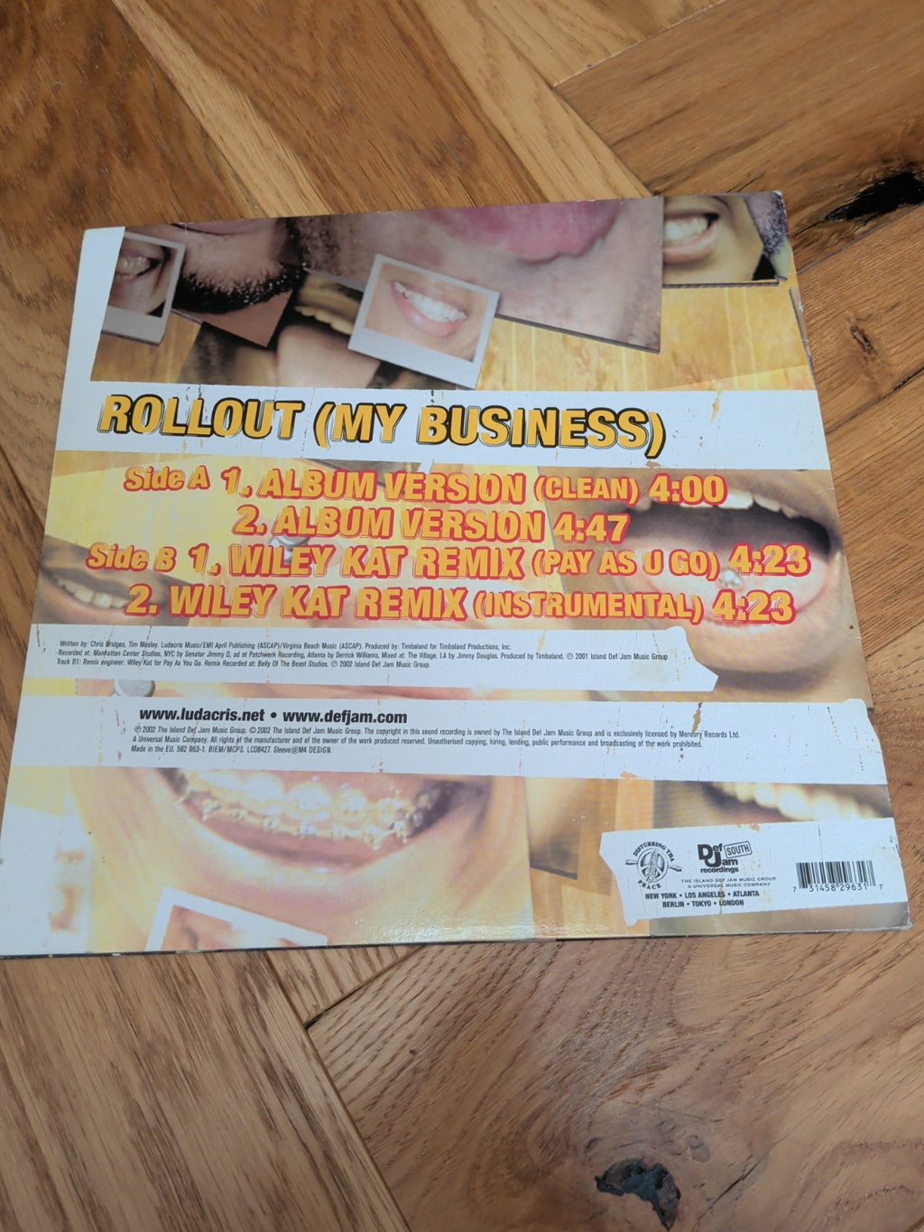 Ludacris Rollout My Business Vinyl Record 12"inch Single 
