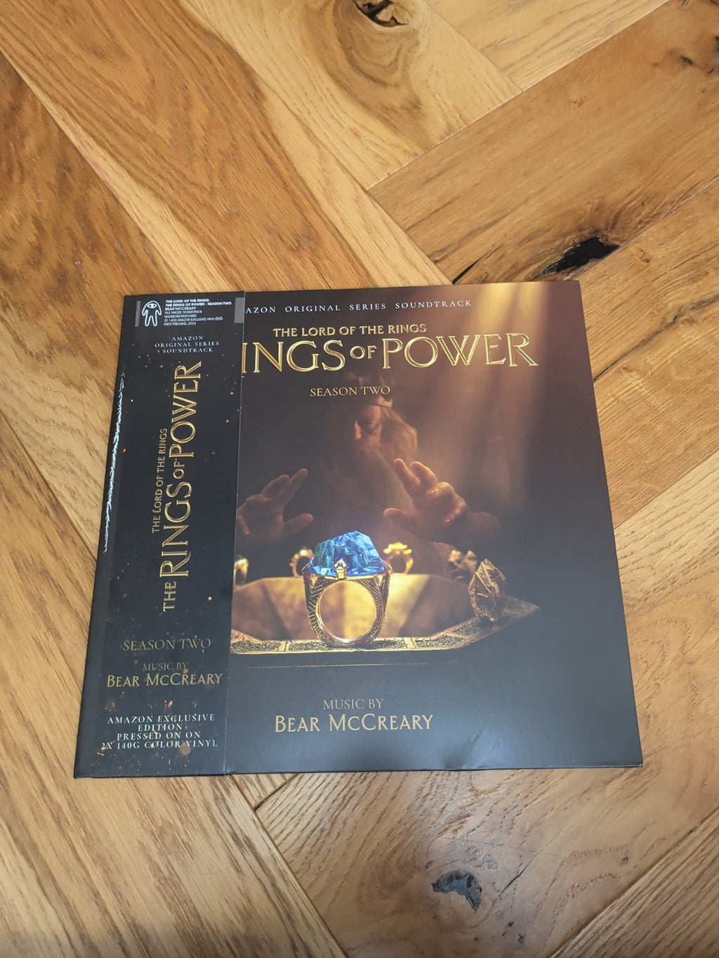 Rings Of Power Season Two Soundtrack 2 x Black & Gold Vinyl LP Album Record