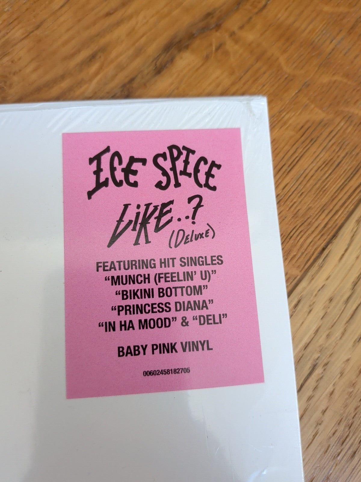 ICE SPICE Like..? Baby Pink Vinyl LP deluxe Edition Record