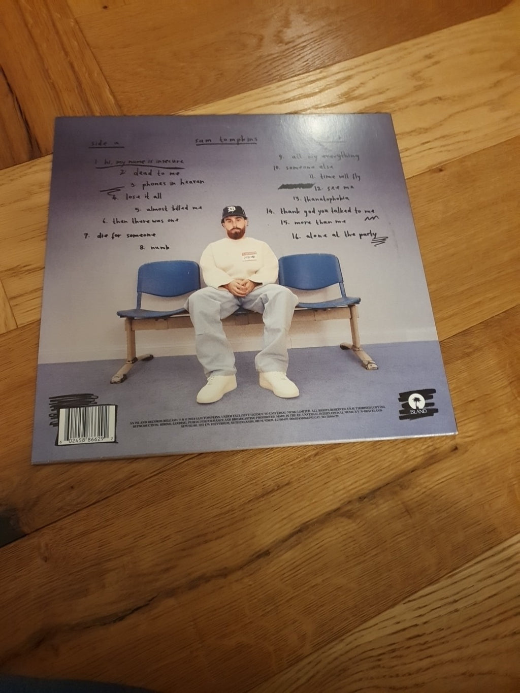 Sam Tompkins : Hi, My Name Is Insecure VINYL 12" Album Coloured Vinyl (2024)