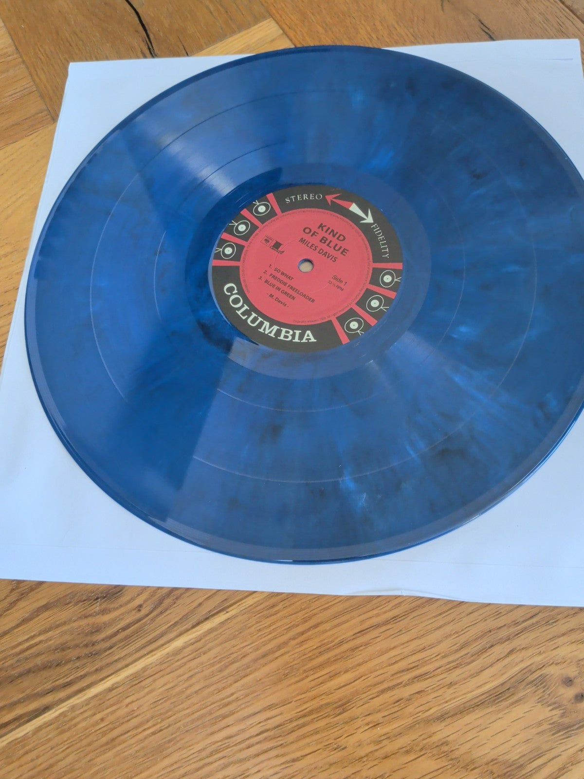 Kind of Blue by Miles Davis  LP Blue Coloured  Vinyl Album
