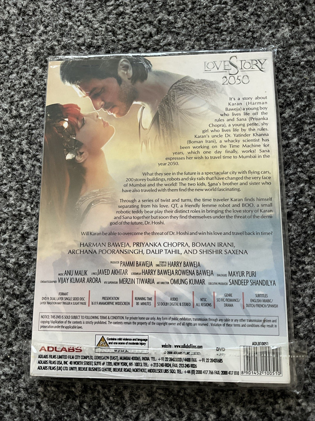 Love Story 2050 (PG) DVD Brand New UK Release Genuine Fast Region 2 PAL New