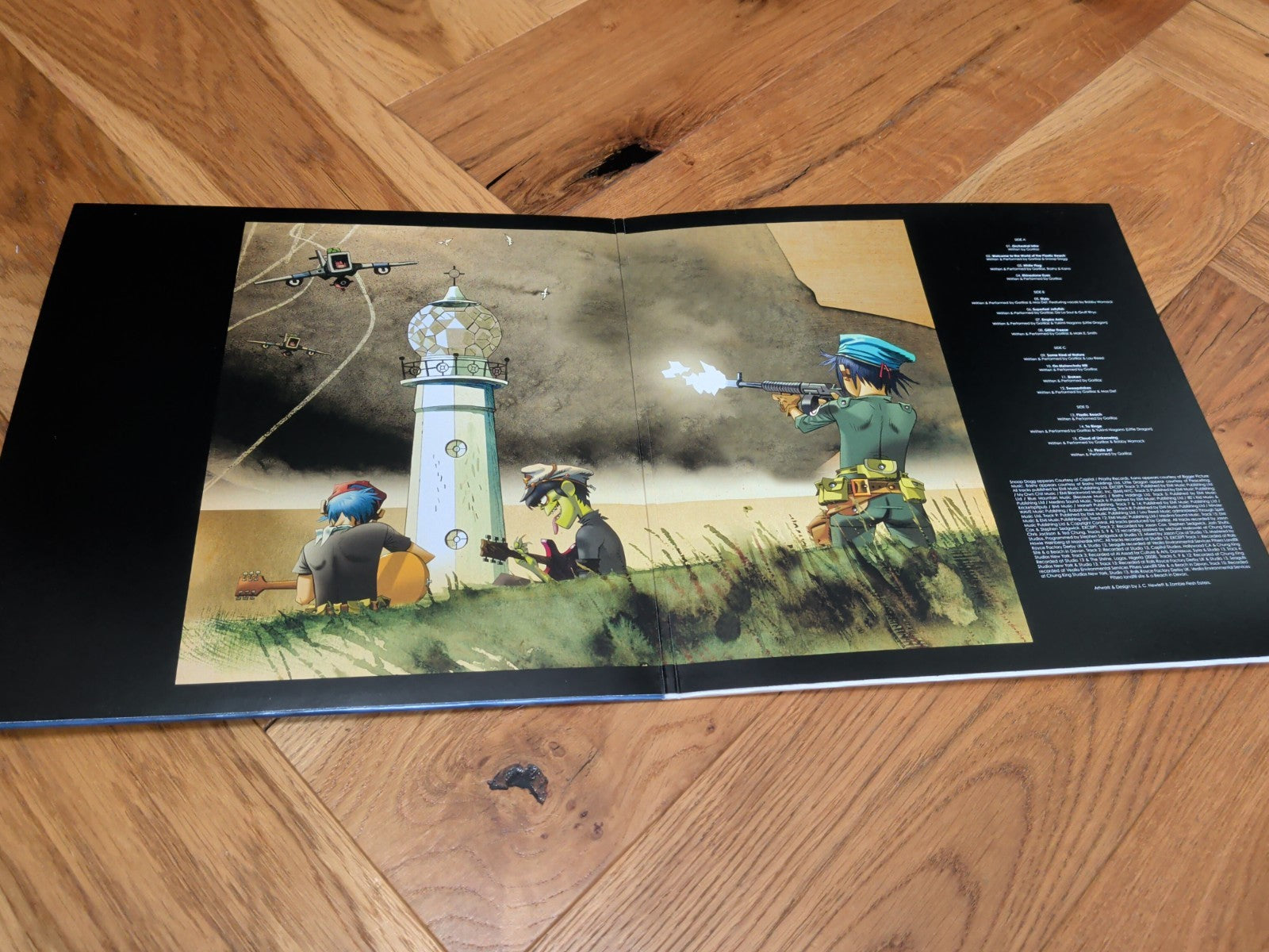 GORILLAZ  PLASTIC BEACH Vinyl LP - SIDES A AND B ONLY