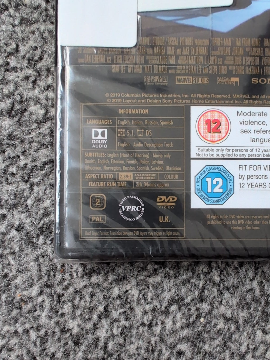 Spider-Man: Far From Home (DVD, 2019)