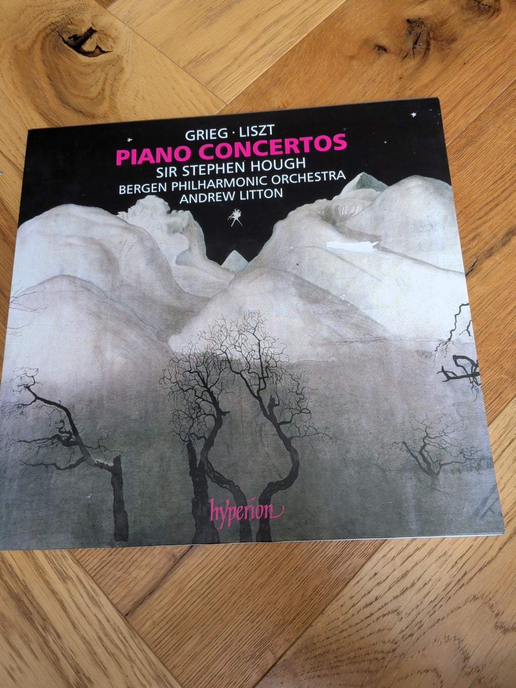 STEPHEN HOUGH BERGEN PHIL GRIEG & LISZT Piano Concerto Vinyl LP