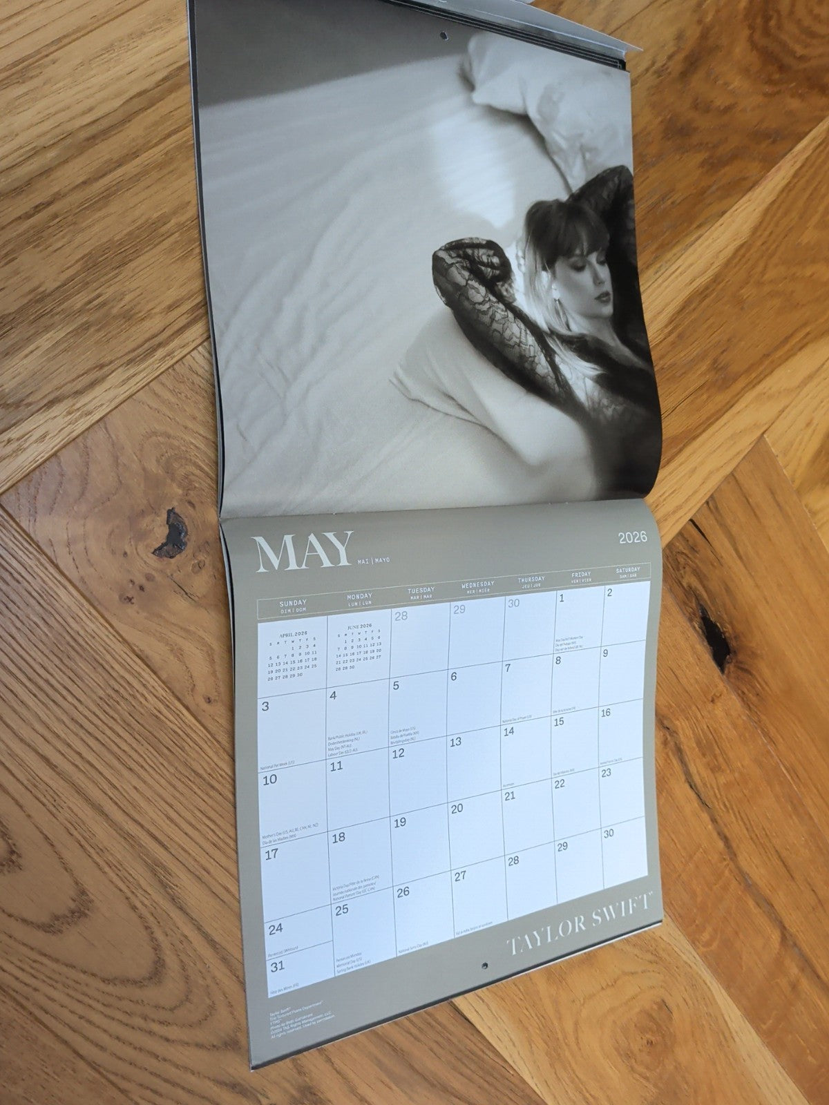 2026 Calendar Taylor Swift Mini Square Wall Hanging 16-month Official Product