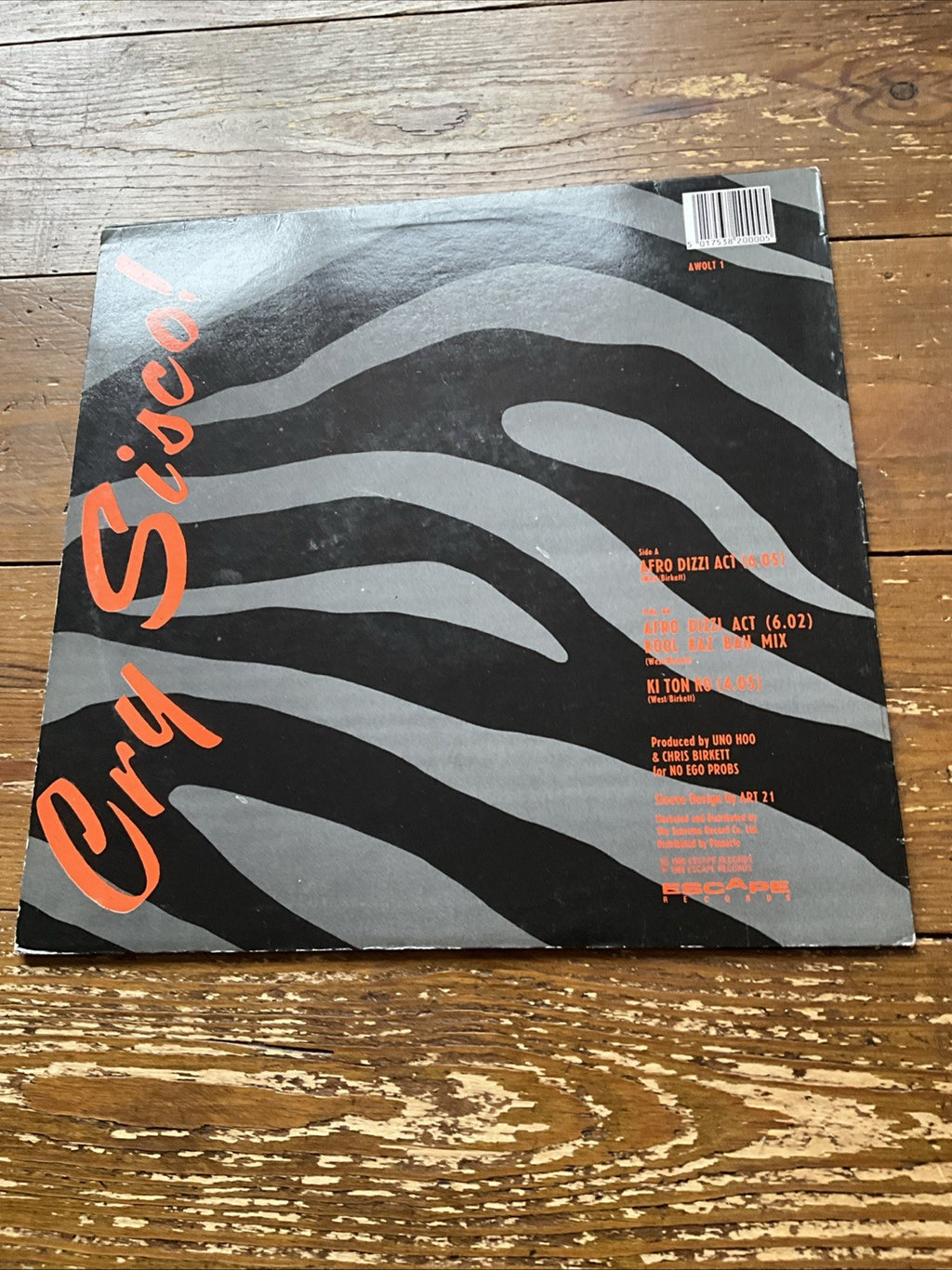 CRY SISCO! - “AFRO DIZZI ACT”  12” Vinyl