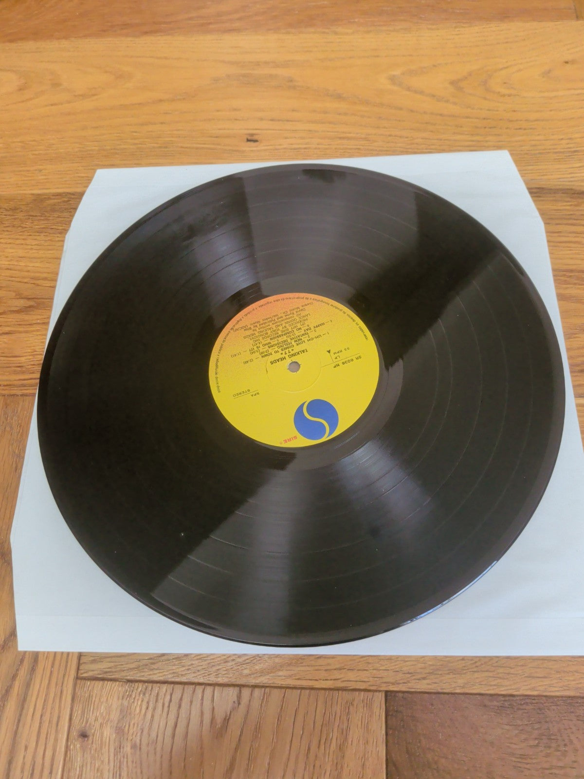 TALKING HEADS  TALKING HEADS 77  EUROPE ISSUE  LYRIC INNER SLEEVE Vinyl LP