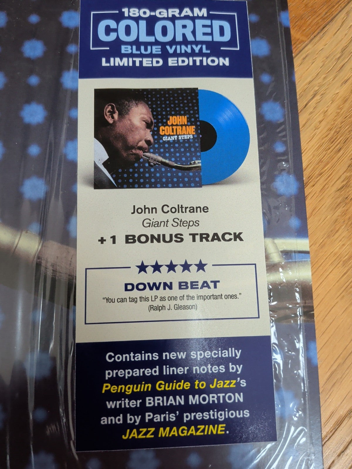 Giant Steps by John Coltrane Record Vinyl LP Blue Coloured Vinyl