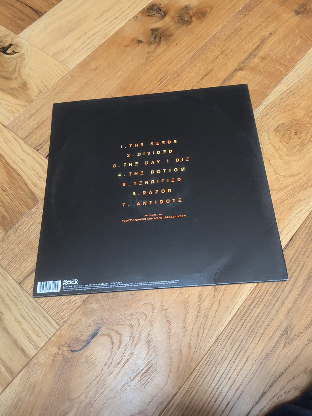 Daughtry SHOCK to the SYSTEM PART TWO VINYL 12" Album 2025 Orange Vinyl