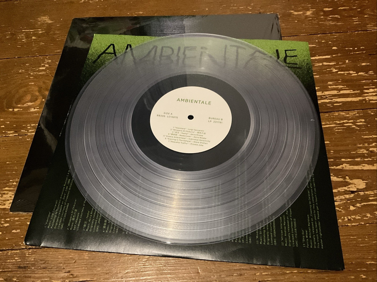 Various Artists : Ambientale (Compiled By Charles Bals) VINYL 12" Album (Clear
