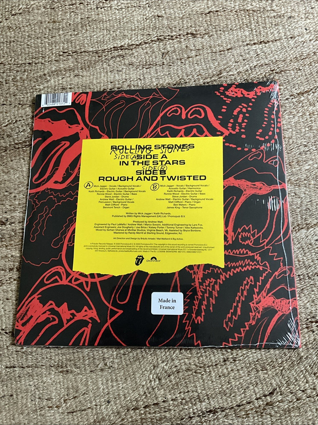 Rolling Stones - In The Stars - 10" Yellow Vinyl - Same Day Dispatch Sealed