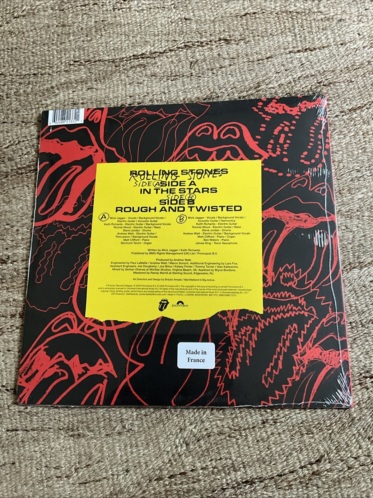Rolling Stones - In The Stars - 10" Yellow Vinyl - Same Day Dispatch Sealed