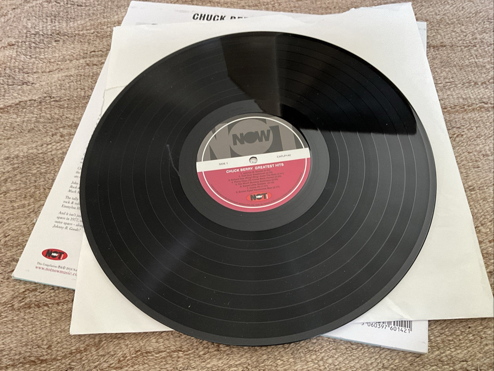 Greatest Hits by Chuck Berry Record 2018 Scratch On Side 1