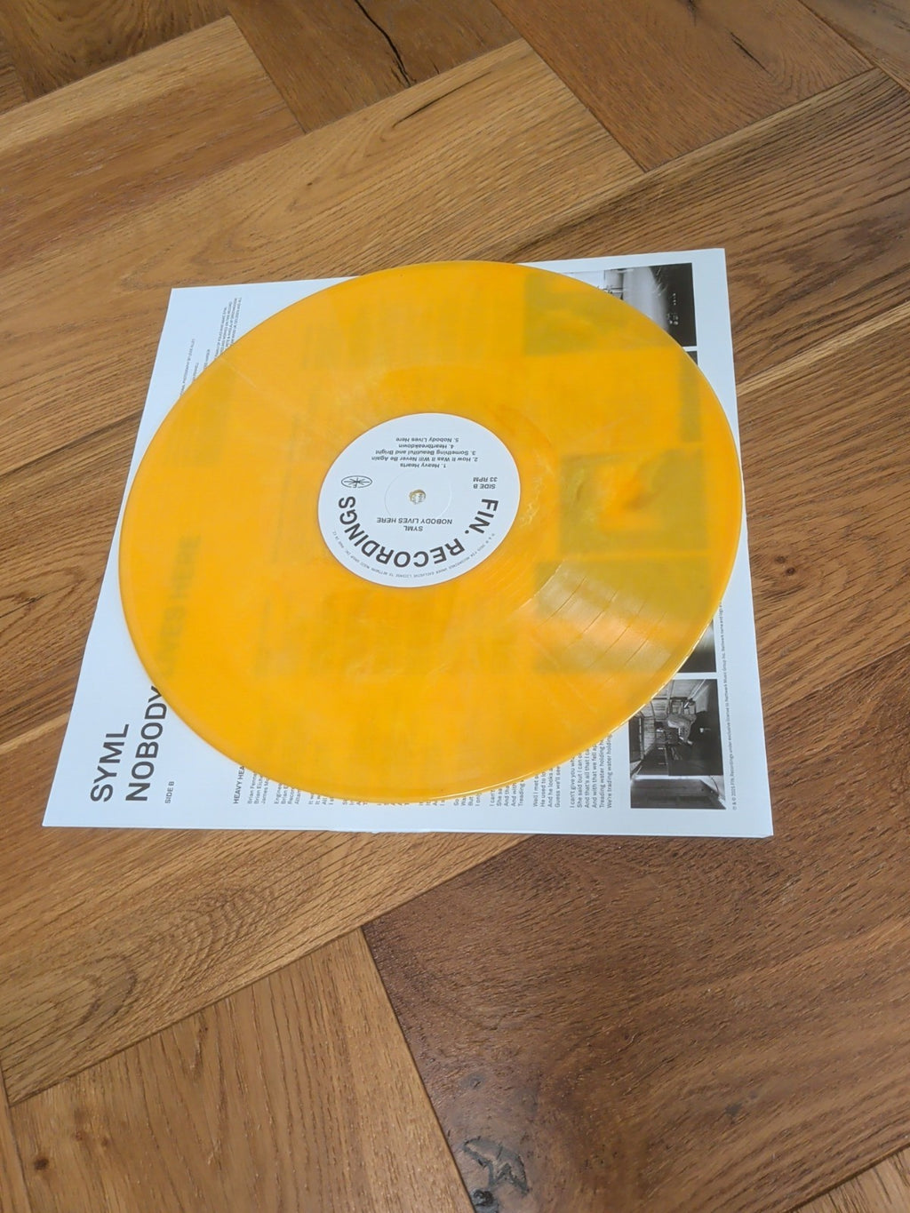 SYML  Nobody Lives Here  Vinyl LP  12" Album Yellow Vinyl
