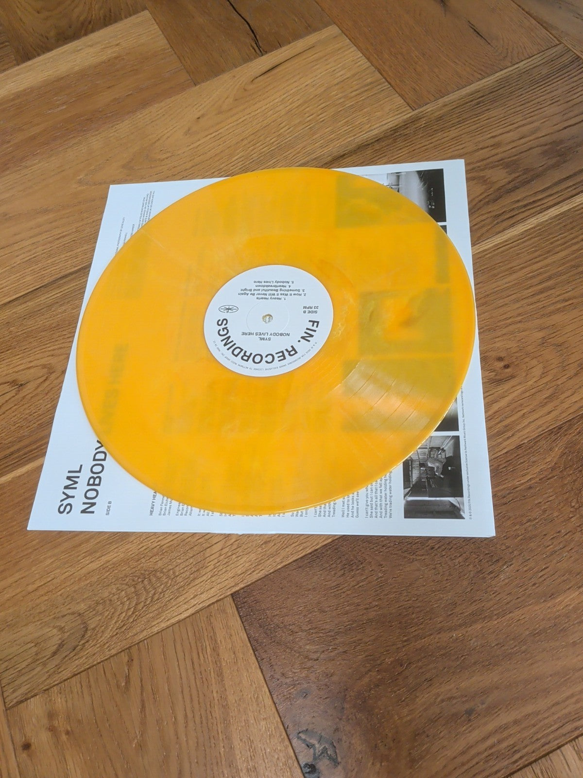 SYML  Nobody Lives Here  Vinyl LP  12" Album Yellow Vinyl