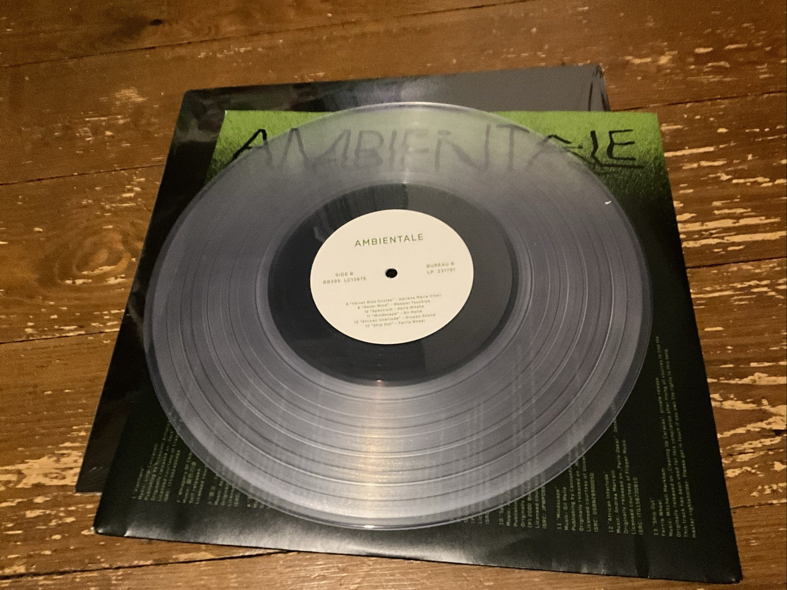 Various Artists : Ambientale (Compiled By Charles Bals) VINYL 12" Album (Clear