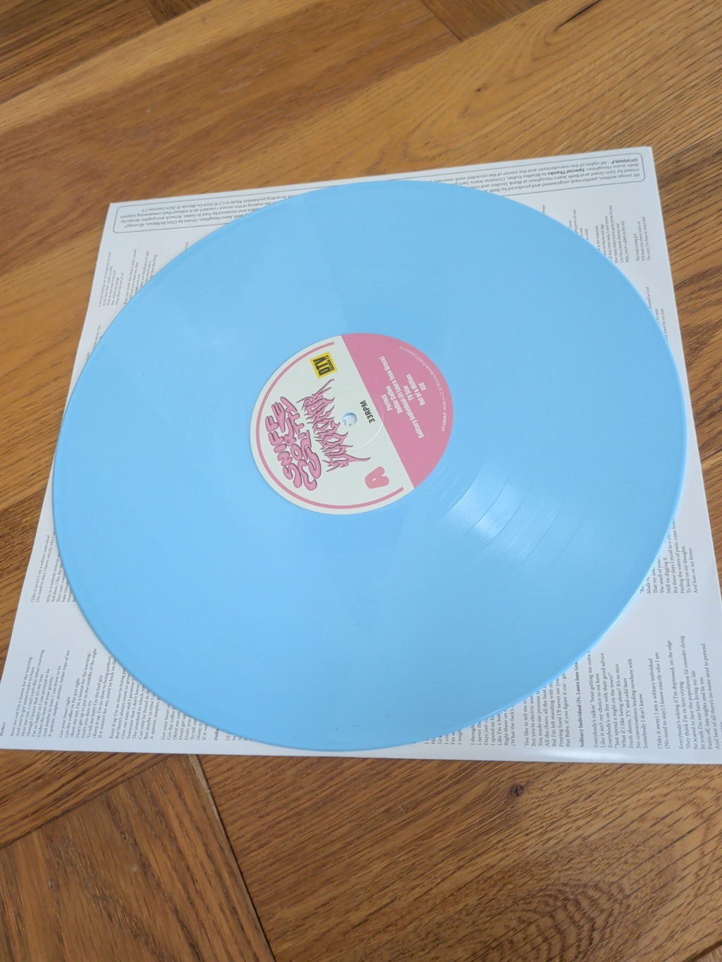Du Blonde SNIFF MORE GRITTY LP Album Coloured Baby Blue Vinyl