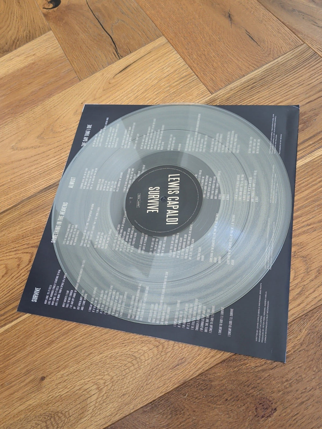 Lewis Capaldi Survive EP 12" vinyl Europe Vertigo Berlin 2025 limited clear
