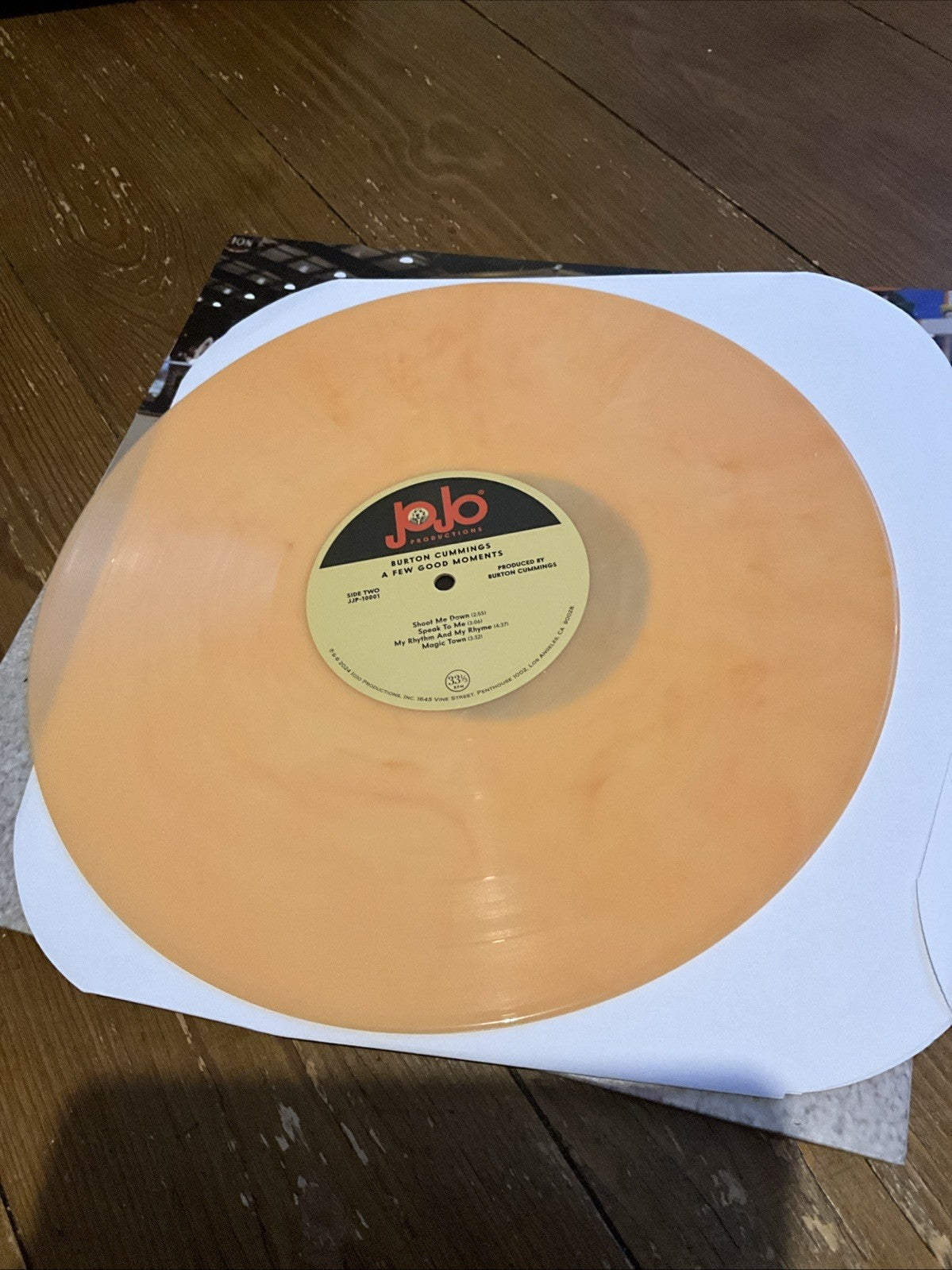 Burton Cummings A Few Good Moments double 2 LP orange coloured vinyl record 2024