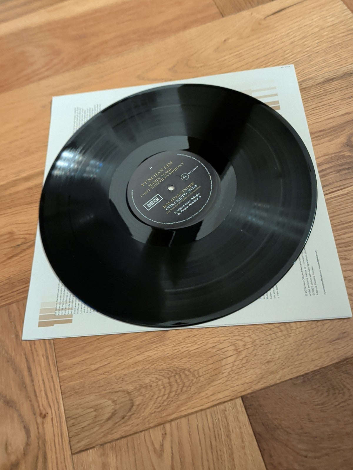 Yunchan Lim Rachmaninoff Concerto No. 3 VINYL 12" Album 2025