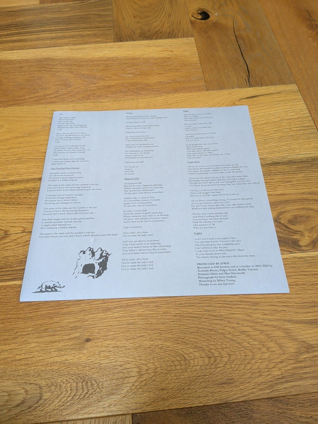 Index for Working Musik Which Direction Goes the Beam LP Red Coloured Vinyl