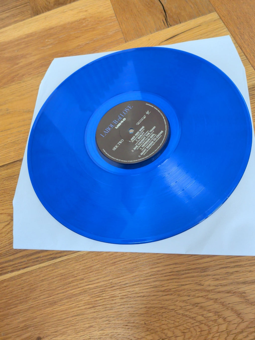 UB40 Labour Of Love Vinyl LP Blue Colour National Album Day 2024