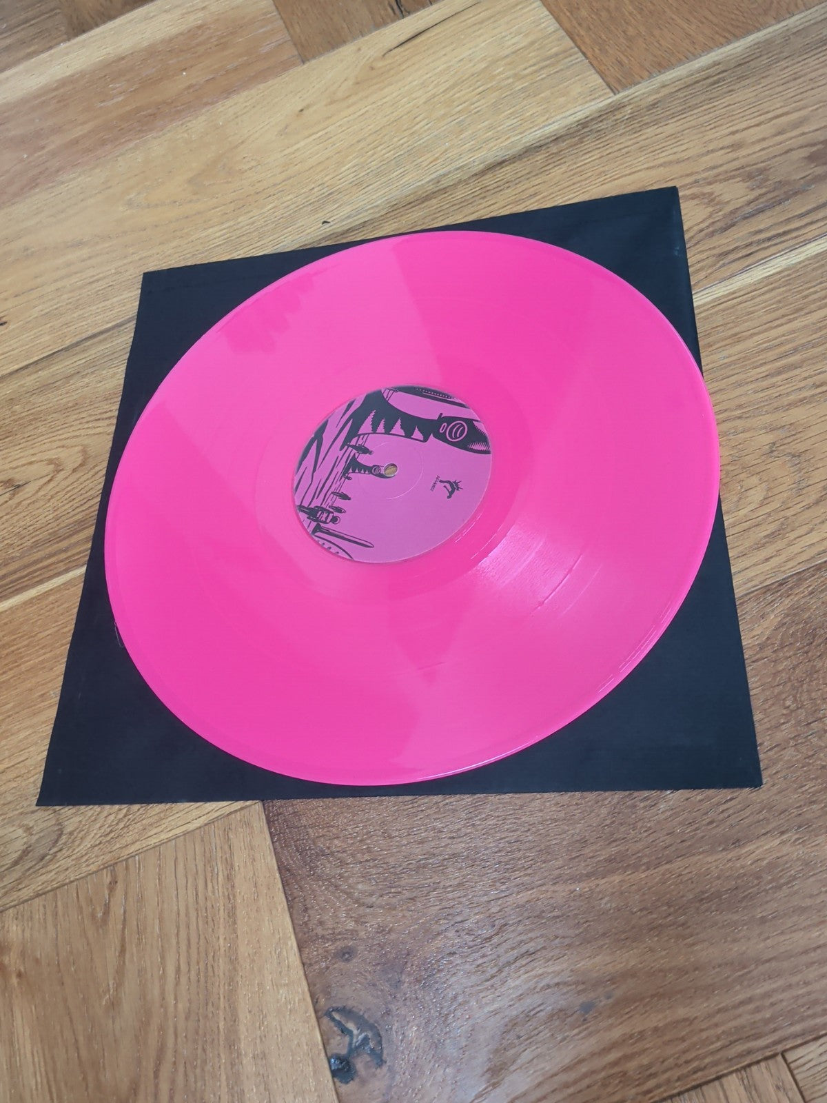AMX EXZAKT ARA U PHRAN  AFM 002 Pink Vinyl 12" + poster Activity FM Record