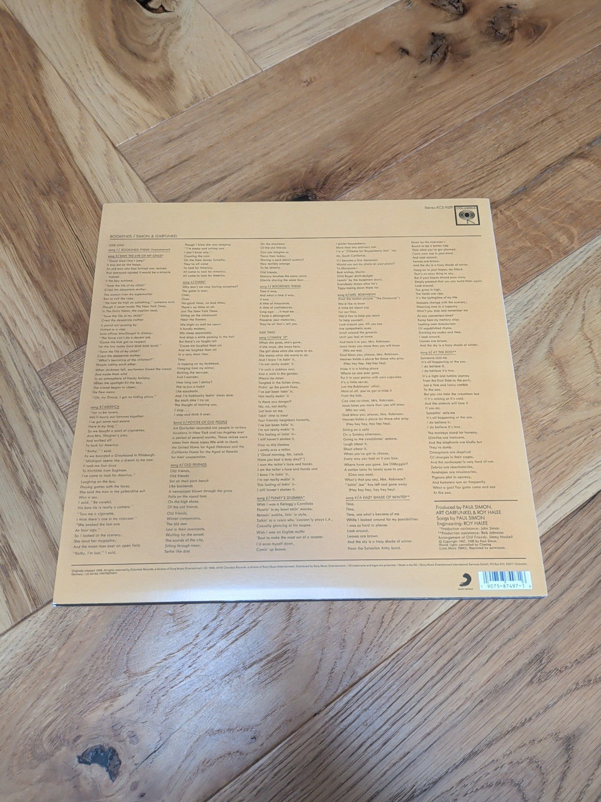 Bookends by Simon & Garfunkel Record 2018 Vinyl LP Reissue