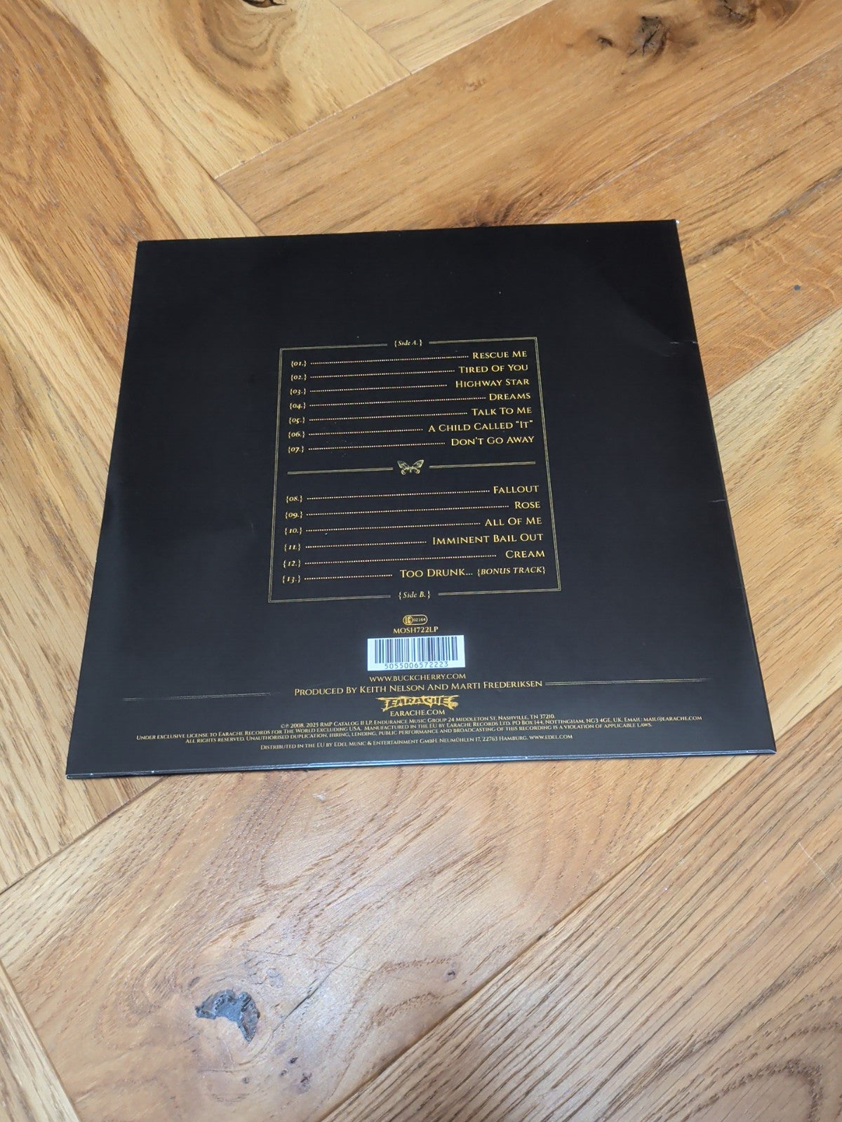 Buckcherry  Black Butterfly VINYL 12" Album 2025 LP