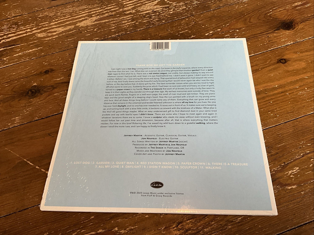 Jeffrey Martin : Thank God We Left the Garden - 12" Vinyl Record LP Album