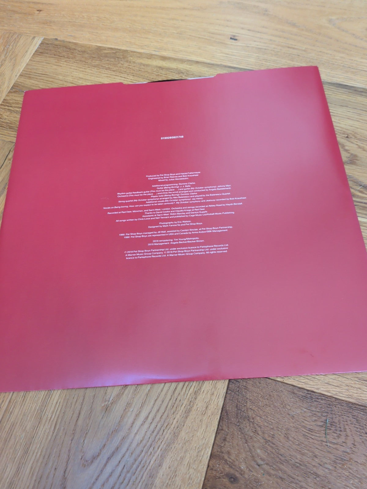 Behaviour by Pet Shop Boys Vinyl LP 2018 - See Description