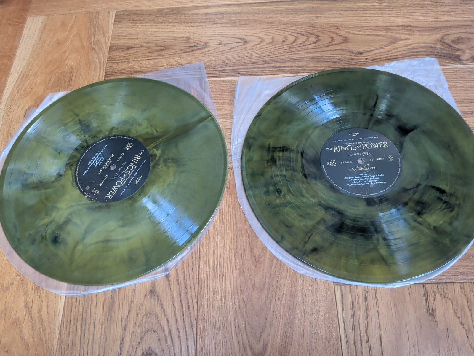 Rings Of Power Season Two Soundtrack 2 x Black & Gold Vinyl LP Album Record