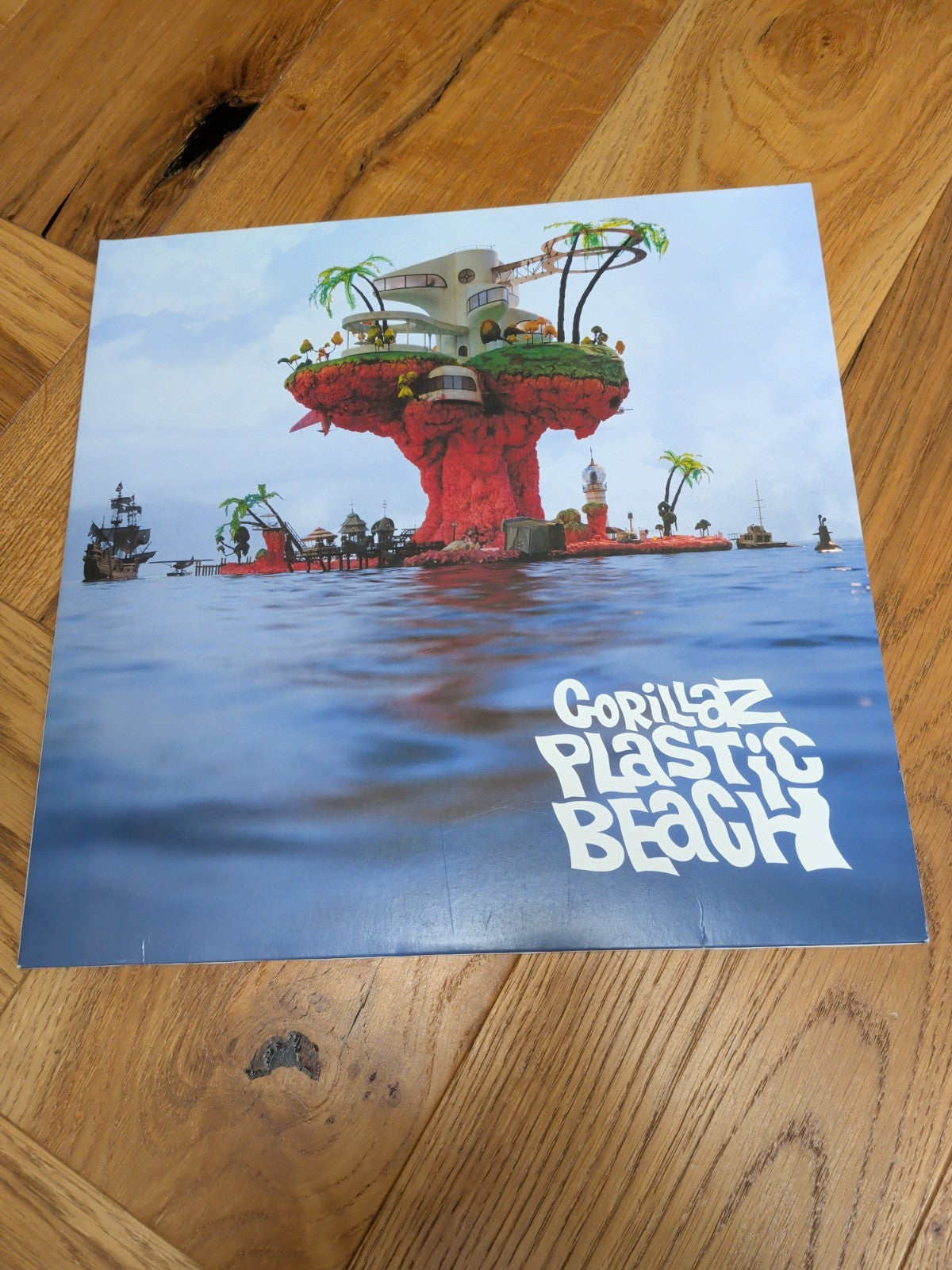 GORILLAZ  PLASTIC BEACH Vinyl LP - SIDES A AND B ONLY