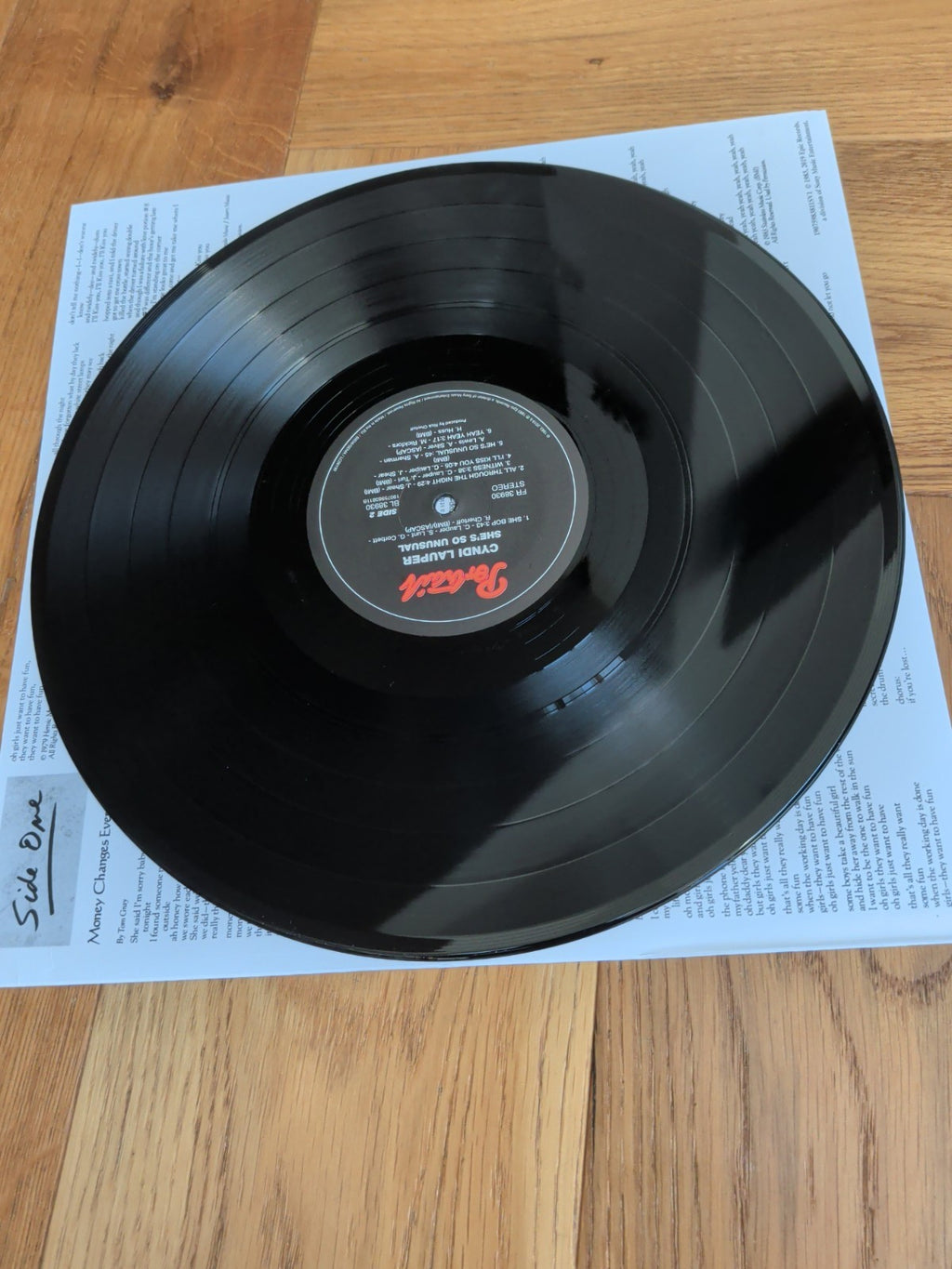 Cyndi Lauper She's So Unusual VINYL 12" LP  Album 2019 Record