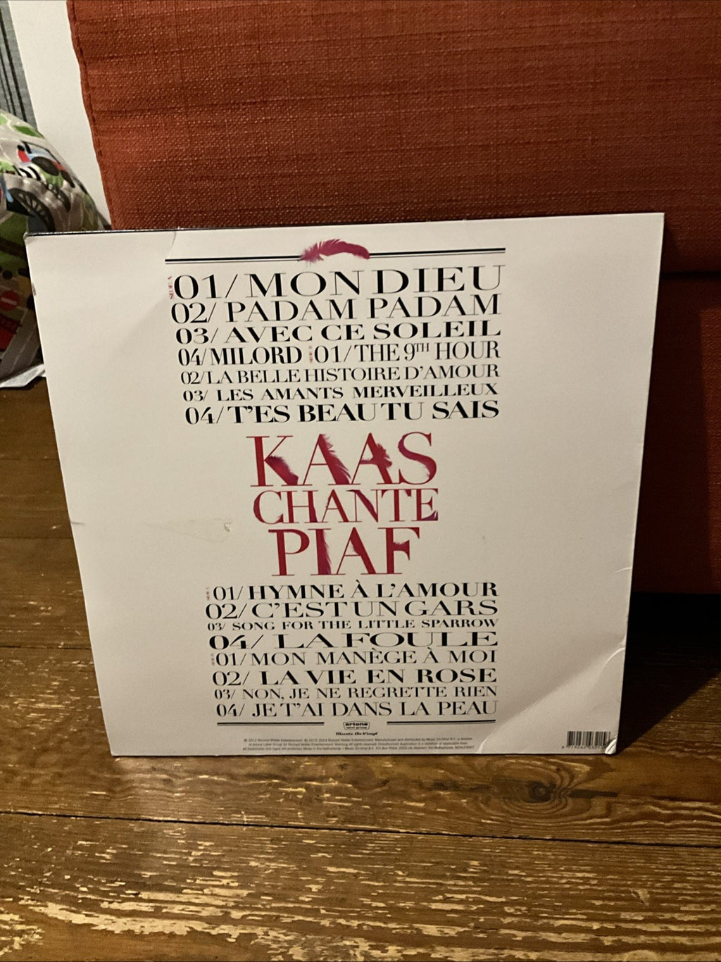KAAS, Patricia - Kaas Chante Piaf (reissue) - TRANSLUCENT PINK VINYL 2XLP