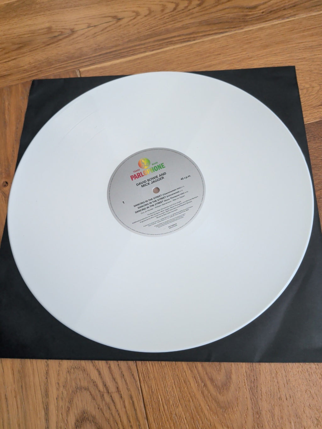 DAVID BOWIE & MICK JAGGER 12" Dancing in the Street WHITE VINYL 40th Anniversary