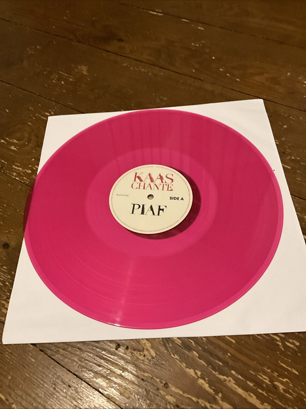 KAAS, Patricia - Kaas Chante Piaf (reissue) - TRANSLUCENT PINK VINYL 2XLP